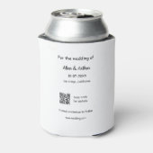 oranje boho Sla de datum op QR voeg website naam f Blikjeskoeler (Blikje Achterkant)