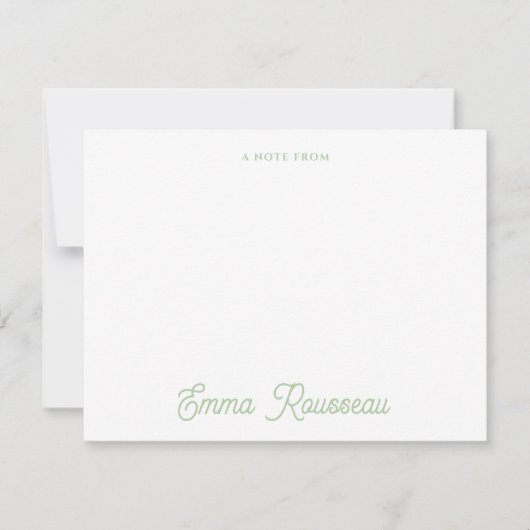 Oranje Boho Spring Wildflower Patroon Script Notitiekaartje (Voorkant)