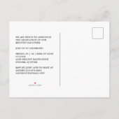 Oranje Boho textuur foto Unisex Afstuderen Aankondigingskaart (Achterkant)