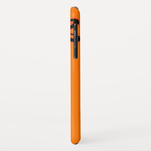 Oranje bokflesje met halloween Case-Mate iPhone case (Achterkant/links)