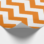 Oranje Bold Chevron Cadeaupapier (Hoek)