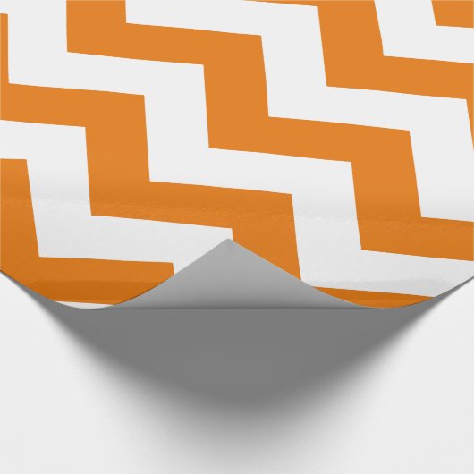 Oranje Bold Chevron Cadeaupapier (Hoek)