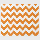 Oranje Bold Chevron Cadeaupapier (Vlak)