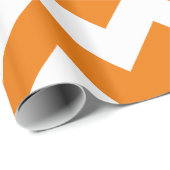 Oranje Bold Chevron Cadeaupapier (Rol Hoek)