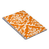 Oranje Bold Mod Damask Notitieboek (Rechterzijde)