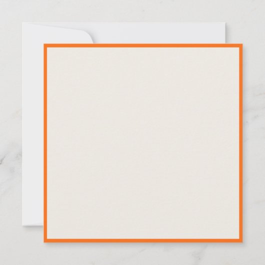 Oranje bomen en vogels kaart (Achterkant)