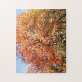 Oranje bomen legpuzzel