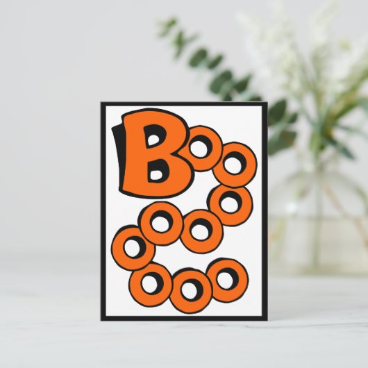 Oranje Boo Briefkaart (Staand voorkant)