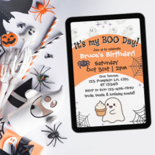 Oranje Boo dag verjaardag Kaart
