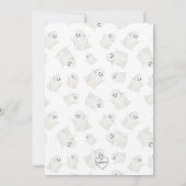 Oranje Boo dag verjaardag Kaart (Achterkant)