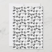 Oranje Boo Halloween Spooky Skull Birthday Kaart (Achterkant)