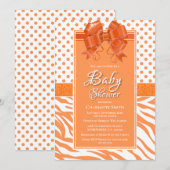 Oranje boog Baby shower Kaart (Voorkant / Achterkant)