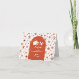 ORANJE BOOG & BOOG HERFST POMPOEN BLOEMEN VERJAARD BEDANKKAART