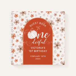 ORANJE BOOG & BOOG HERFST POMPOEN BLOEMEN VERJAARD NOTITIEBOEK