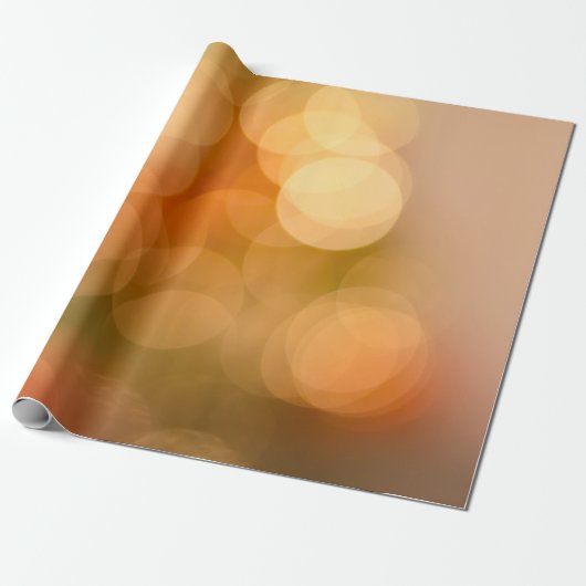 Oranje booglichten cadeaupapier (Uitgerold)