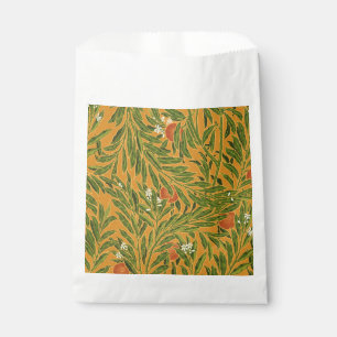 Oranje boom behangpatroon Art Nouveau Bedankzakje