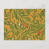 Oranje boom behangpatroon Art Nouveau Briefkaart (Voorkant)