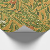 Oranje boom  behangpatroon Art Nouveau Cadeaupapier (Hoek)