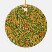 Oranje boom  behangpatroon Art Nouveau Keramisch Ornament (Achterkant)