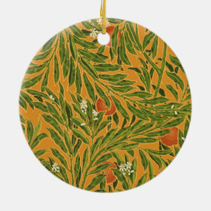 Oranje boom behangpatroon Art Nouveau Keramisch Ornament