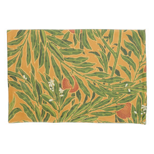 Oranje boom behangpatroon Art Nouveau Kussensloop