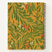 Oranje boom  behangpatroon Art Nouveau Notitieboek (Achterkant)