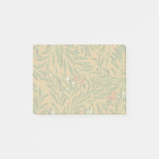 Oranje boom behangpatroon Art Nouveau Post-it® Notes (Voorkant)