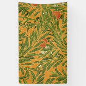 Oranje boom  behangpatroon Art Nouveau Spandoek (Verticaal)