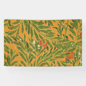 Oranje boom  behangpatroon Art Nouveau Spandoek (Horizontaal)