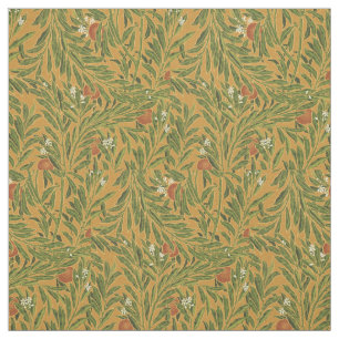 Oranje boom  behangpatroon Art Nouveau Stof