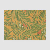 Oranje boom  behangpatroon Art Nouveau Tissuepapier (Voorkant)