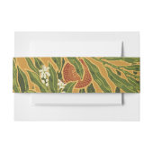 Oranje boom  behangpatroon Art Nouveau Uitnodigingen Wikkel (Voorkant Voorbeeld)