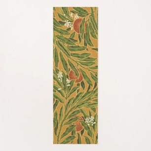 Oranje boom behangpatroon Art Nouveau Yogamat