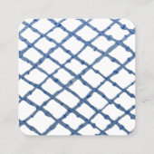 Oranje boom Chinoiserie Ginger Jar Topiary Vierkante Visitekaartje (Achterkant)