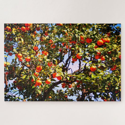 Oranje boom legpuzzel (Horizontaal)
