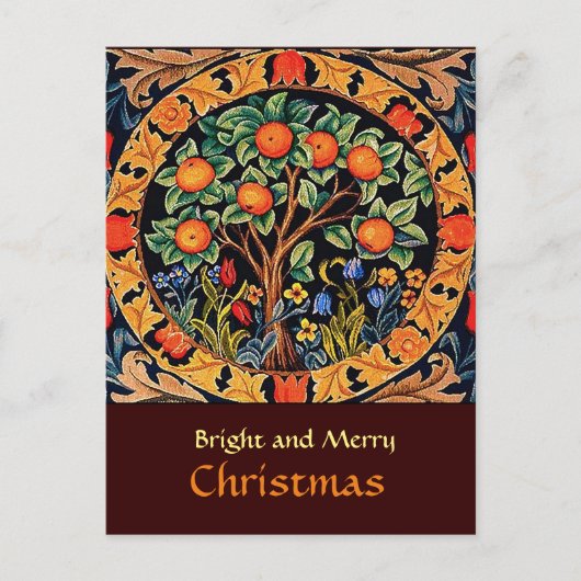 ORANJE BOOM MET GROENE LEZEN, STROMEN BRIEFKAART (Voorkant)