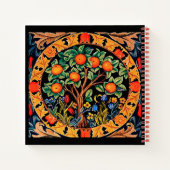 ORANJE BOOM MET GROENE LEZEN, STROMEN NOTITIEBOEK (Achterkant)