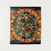 ORANJE BOOM MET GROENE LEZEN, STROMEN WANDKLEED (Voorkant)