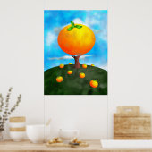 Oranje boom poster (Keuken)