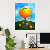 Oranje boom poster (Thuiskantoor)