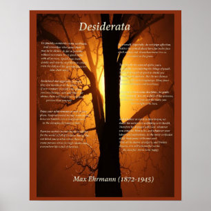 Oranje boom poster