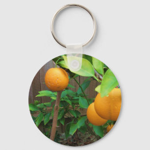 Oranje boom sleutelhanger
