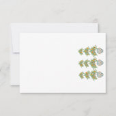 Oranje boom Topiary Ginger Jars Bedankkaart (Voorkant)