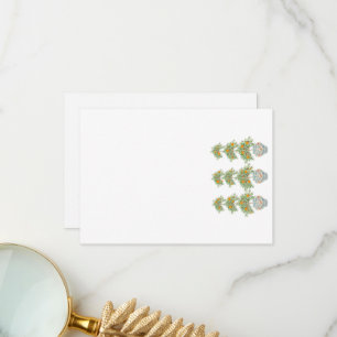 Oranje boom Topiary Ginger Jars Bedankkaart