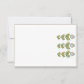 Oranje boom Topiary Ginger Jars Bedankkaart (Voorkant)