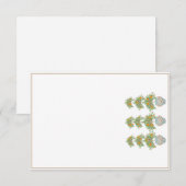 Oranje boom Topiary Ginger Jars Bedankkaart (Voorkant / Achterkant)