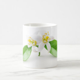 Oranje boombloemen koffiemok