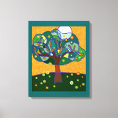 Oranje boomgaard canvas afdruk (Voorkant)