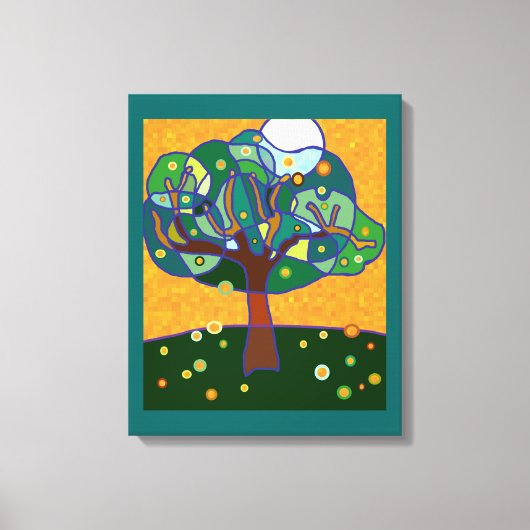 Oranje boomgaard canvas afdruk (Voorkant)