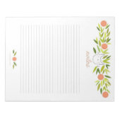 Oranje boomkat XL-laptopblok Notitieblok (Voorkant)